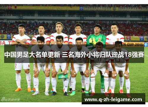 中国男足大名单更新 三名海外小将归队迎战18强赛 中国男足大名单更新 三名海外小将归队迎战18强赛